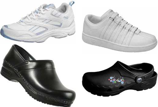 white rubber shoes for nurses