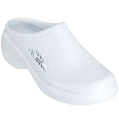 Quark Womens 573794 White Pro Air Clog Slip On Nursing Shoes