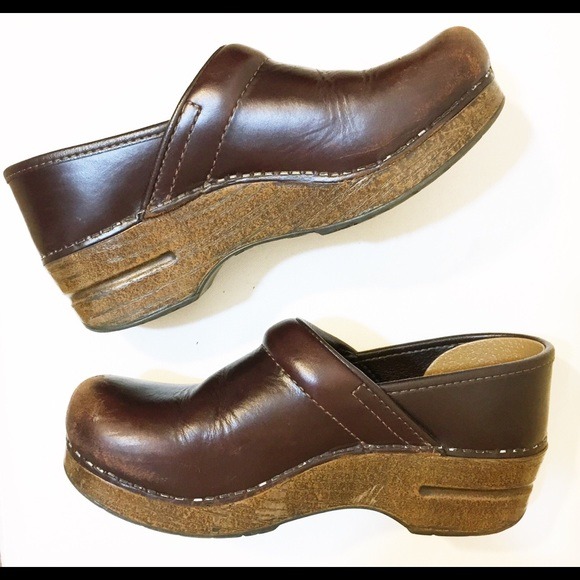 Dansko Shoes | Brown Leather Walking Clog | Poshmark