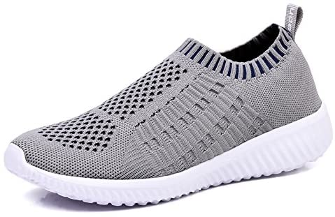 TIOSEBON Women's Athletic Walking Shoes Casual Mesh-Comfortable Work Sneakers 7.5 US Light Gray: Buy Online at Best Price in UAE - Amazon.ae