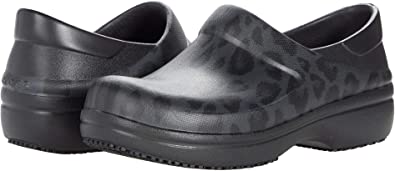 Amazon.com | Crocs Women's Neria Pro II Embellished Clog | Slip Resistant Work Shoes | Mules & Clogs