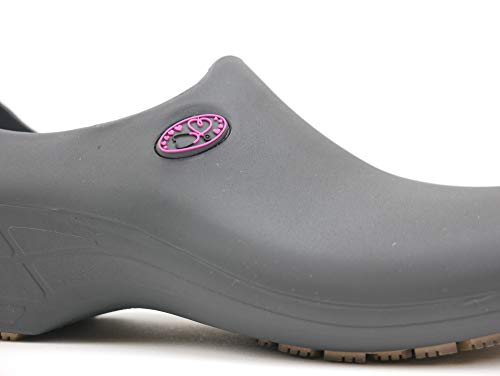 Sticky Shoes - Women&#39;s Cute Nursing Shoes - Waterproof Slip-Resistant - Keep Nursing (8, Gray/Pink Stetho) - Home Sports Fitness