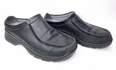 Size 9M Clarks Women&#39;s 34390 Black Leather Slip On Dress Shoes Nursing Clogs | eBay