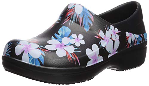 Crocs womens Women&#39;s Neria Pro Ii | Slip-resistant Work and Nursing Shoe Clog, Tropical Floral/Black, 7 US- Buy Online in Macau at macau.desertcart.com. ProductId : 106979554.