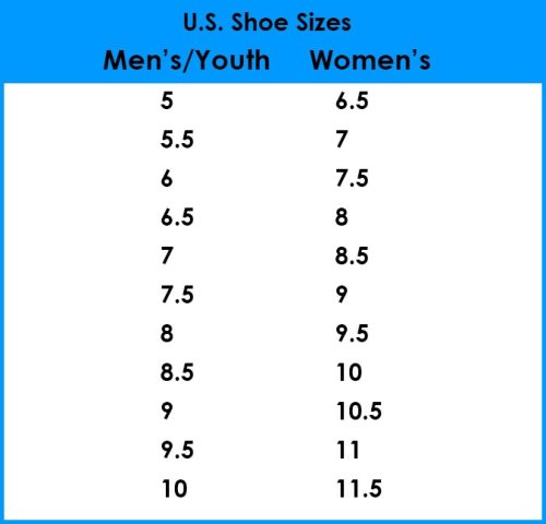 mens 7 is a womens what shoe size