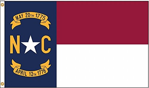 Amazon.com: Nylglo North Carolina Flag, 4x6 Ft, Nylon : Patio, Lawn & Garden
